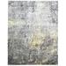 Silk Grey Rug 8 X 10 Modern Hand Knotted Indian Abstract Large Carpet