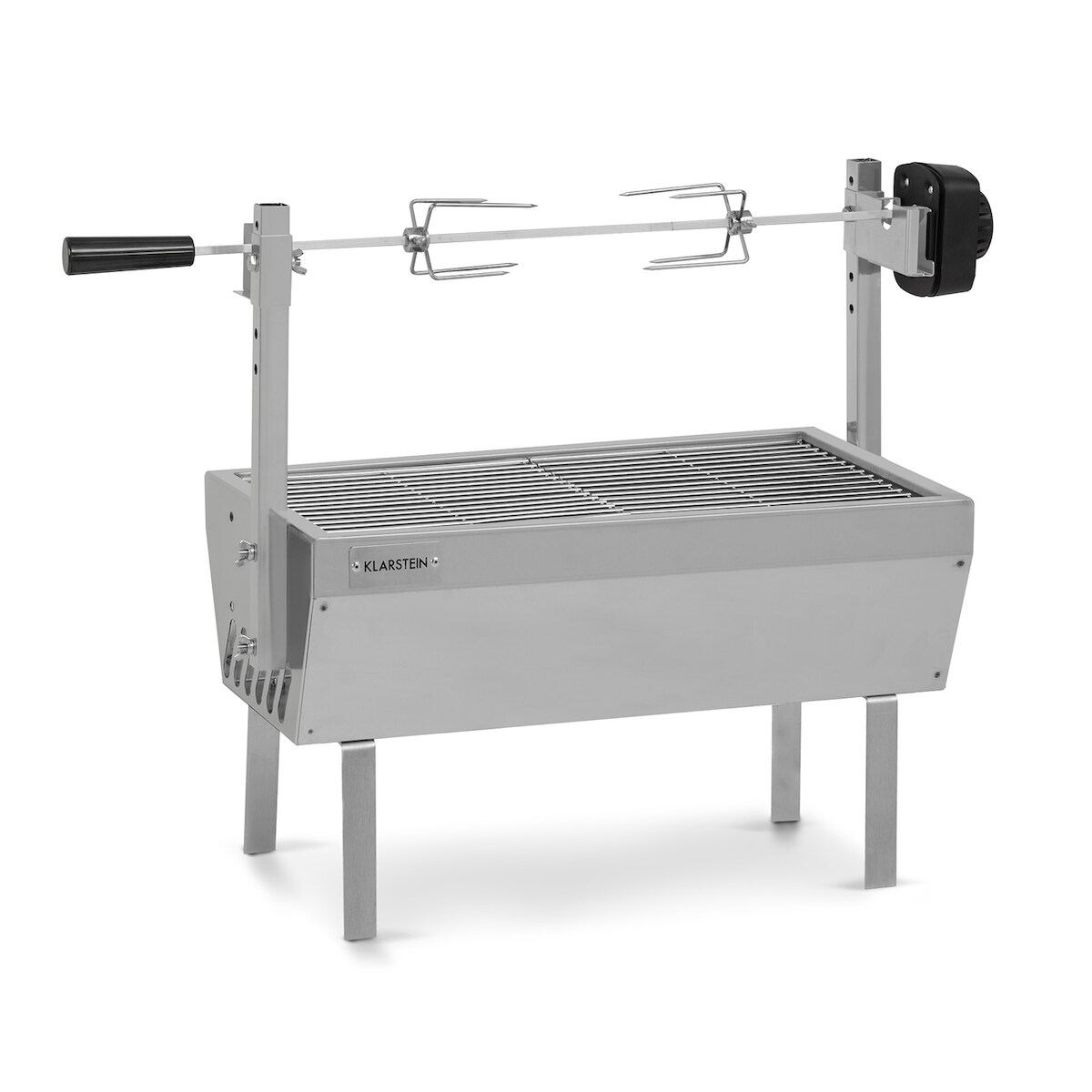 Klarstein Sauenland Mini Rotisserie-Grill Drehspieß 4W 12kg max. Edelstahl Silber-Metallic Image