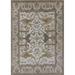 Ahgly Company Indoor Rectangle Mid-Century Modern Silver Pink Oriental Area Rugs 5 x 8