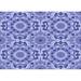 Ahgly Company Machine Washable Indoor Rectangle Transitional Royal Blue Area Rugs 2 x 4