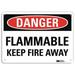 Lyle Danger Sign 10 in x 14 in Aluminum U3-1481-RA_14X10