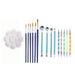 Set Stencil Pen Tools Pattern Kit Dotting Art Drawing 20x Brushes Stone Painting Home DIY Home Office Desks Office Desk with Drawers Small Office Desk Office Desk L Shape Office Desk Organizers Office