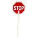 Mutual Industries Reflective STOP / SLOW Temporary Traffic Control Sign Paddle 18 x 18 Plastic