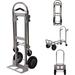 Miumaeov Hand Truck Dolly Foldable Heavy Duty Industrial Dolly Cart with Handle Aluminum Alloy Convertible Hand Truck with 4 Wheels(700lbs Capacity)