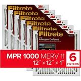 Filtrete Micro Allergen Defense HVAC Air Filter Delivers Cleaner Air Throughout Your Home Uncompromised Airflow MPR 1000 12 x 12 x 1 6-Pack