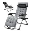 Lilypelle Zero Gravity Chair with Double Sided Pearl Mat Folding Lounge Recliner Chairs with Cushion Cup Holder Pillow