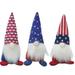 Pianpianzi Rooster Garden Statue Solar Gnome Couple Breast Shaking Ornament Decoration Veterans Gift - Election Patriotic President Gnome Plush Day American Home Decor