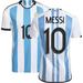 2022 Argentina Soccer Team Jersey #10 Shirt/Jersey/Shorts for Men Adult Sizes