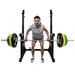 Adjustable Squat Rack Stand Barbell Rack Dip Bar Station Adjustable Bench Press Rack Multi-Function Weight Lifting Home Fitness