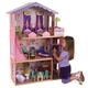 KidKraft My Dream Mansion Wooden Dolls House with Furniture and Accessories Included, 3 Storey Play Set with Lift for 30 cm/12 Inch Dolls, Kids' Toys, 65082