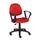 Boss Office Products Red Contemporary Ergonomic Adjustable Height Swivel Upholstered Task Chair in Black | B327-RD