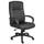 Boss Office Products Black Contemporary Ergonomic Adjustable Height Swivel Upholstered Executive Chair | B7901