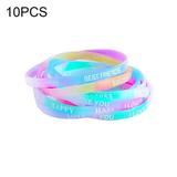 Candy Color Luminous Bracelet Silicone Glow in the Z1J Gift Dark Wristband V1H0