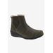 Women's Jayla Bootie by Drew in Olive Nubuck (Size 6 1/2 M)