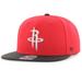 Men's '47 Red/Black Houston Rockets Two-Tone No Shot Captain Snapback Hat