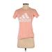 Adidas Active T-Shirt: Pink Activewear - Women's Size X-Small