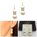 Kate Spade Jewelry | New Kate Spade Metropolitan Pearl Crystal Drop/Dangle Earrings | Color: Gold/Tan | Size: Os