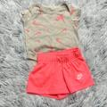 Nike Matching Sets | Baby Girls Nike Outfit 3 Months | Color: Cream/Pink | Size: 3-6mb