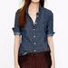 J. Crew Tops | J.Crew Boyfriend Button Up In Embroidered Polk Dot | Color: Blue/White | Size: 2