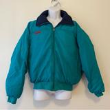 Columbia Jackets & Coats | Columbia Turquoise Navy Blue Down Filled Reversible Jacket | Color: Blue/Green | Size: L
