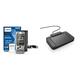 Philips PocketMemo DPM6000 Digitales Diktiergerät, Audiorecorder & ACC2330/00 USB-Fußschalter 4 Pedal-Design, frei konfigurierbar, Plug und Play, anthrazit