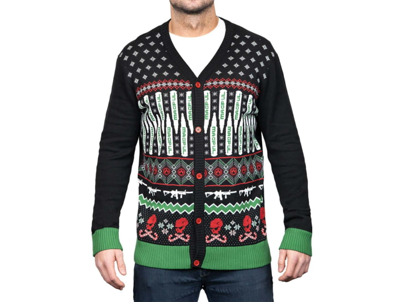 Magpul Industries Ugly Christmas Sweater Button Down Krampus Extra Large MAG1198-BLK-XL