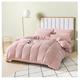 Super soft Duvet Cover Plain Teddy Fleece Bedding set - warm luxury Thermal Quilt cover set - Matching Pillowcase - SuperKing - Blush/Pink