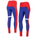 Women's KIYA TOMLIN Royal/Red Buffalo Bills Colorblock Tri-Blend Leggings