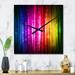 Designart 'Glowing Background' Oversized Modern Wall CLock