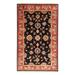 ECARPETGALLERY Hand-knotted Finest Agra Jaipur Black Wool Rug - 2'11 x 5'0