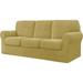 CHUN YI Elastic Textured Grid Separate Box Cushion Sofa Slipcover