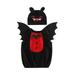 Huakaishijie Infant Kids Baby Boys Girls Halloween Costume Sleeveless Crew Neck Sweater with Bat Wings and Hat