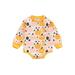 TheFound Newborn Baby Girl Boy Halloween Outfits Pumpkin Romper Sweatshirt Bodysuit Jumpsuit Clothes