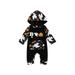 Sunisery Baby Boys Girls Halloween Costumes Jumpsuit Infant Hoodies Romper Pumpkin Jumpsuit with Pocket Fall Winter Clothes