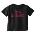 I Love My Big Brother Younger Sibling Toddler Boy Girl T Shirt Infant Toddler Brisco Brands 3T