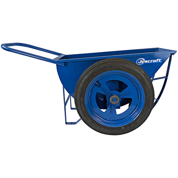 Jescraft 8 Cu. Ft. Fully Welded Steel Concrete Georgia Buggy with 27" Pneumatic Tires JB-80