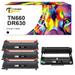 Toner Bank TN660 Cartridge Toner and DR630 Drum Unit Set Compatible for Brother TN-660 DR-630 HL-L2300D HL-L2320D MFC-L2740DW HL-L2380D Printer (3x TN-660 Toner + 1x DR-630 Drum Unit Black)