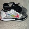Nike Shoes | Nike Flyknit Racer Be True Men’s 7.5 | Color: Pink/White | Size: 7.5