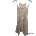 Free People Dresses | Free People~Tan Crochet Lace Ruffle Summer Boho Dress~Size 0 | Color: Cream/Tan | Size: 0