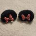 Disney Accessories | 3 For $28. Pair Of Minnie Mouse Ear Clips | Color: Black/Red | Size: Osbb
