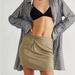 Free People Skirts | Free People Night Dreamer Twist Mini Skirt Size 12 Nwt Retails $60 | Color: Green | Size: 12