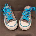 Converse Shoes | Converse All Stars Shoes Womens Big Girls Size 5 Sneakers Gray Blue | Color: Blue/Gray | Size: 5