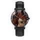 Brown Horse Watches Quartz Wristwatch Watches for Women Men Business Originality Unisex Leather Black Dial Wrist Watches