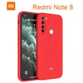 Coque en Silicone liquide pour xiaomi étui avec Logo pour Redmi Note 8 Pro Note 7 livraison rapide