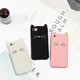 Coque en silicone souple 3D Cartoon Fleece Black Cat Ear Beard coque en caoutchouc pour iPhone SE