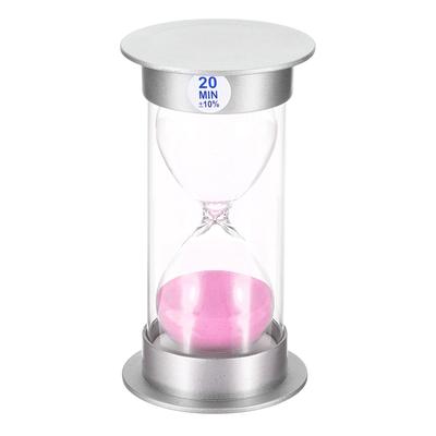 20 Minute Sand Timer, Sandy Clock Count Down Sand Glass, Pink Sands