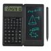 Calculator with LCD Writing Tablet Desktop Calculators 10 Digits Display with Stylus Erase Button Thin and Foldable Design for Daily and Basic Office