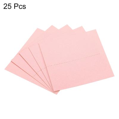 Table Name Place Cards,25Pcs Favor Decor Foldable Blank Card, Pink