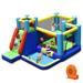 Gymax Inflatable Bounce House 8-in-1 Kids Inflatable Slide Bouncer