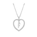 Kayannuo Christmas Clearance Pendant Necklace for Women Alphabet Jewelry Lover Heart Necklace Gifts